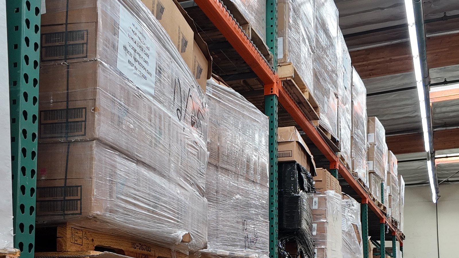 Bulk pallet storage in the Fulfillment EZ warehouse